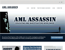 Tablet Screenshot of aml-assassin.com